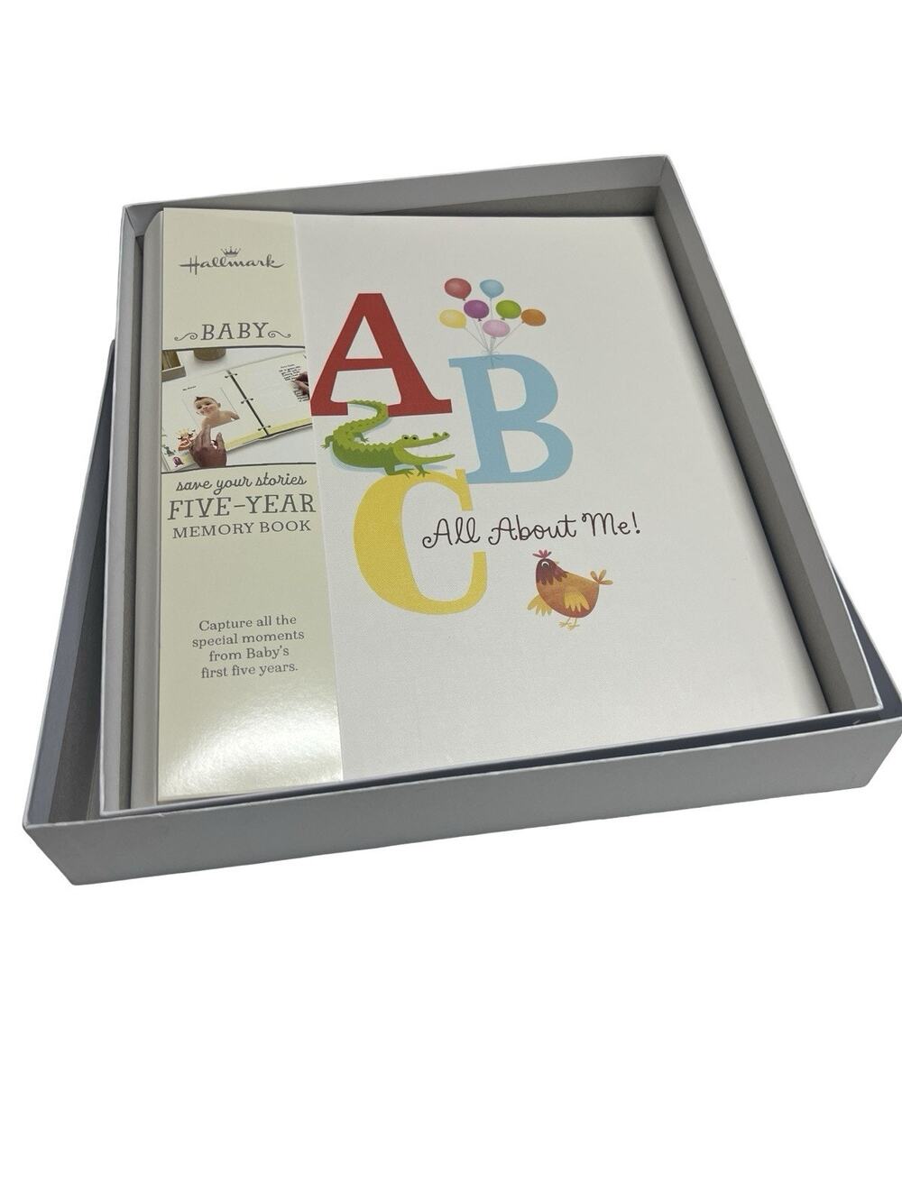 Hallmark ABC All About Me Animals 5 Five-Year Memory Baby Book Keepsake New